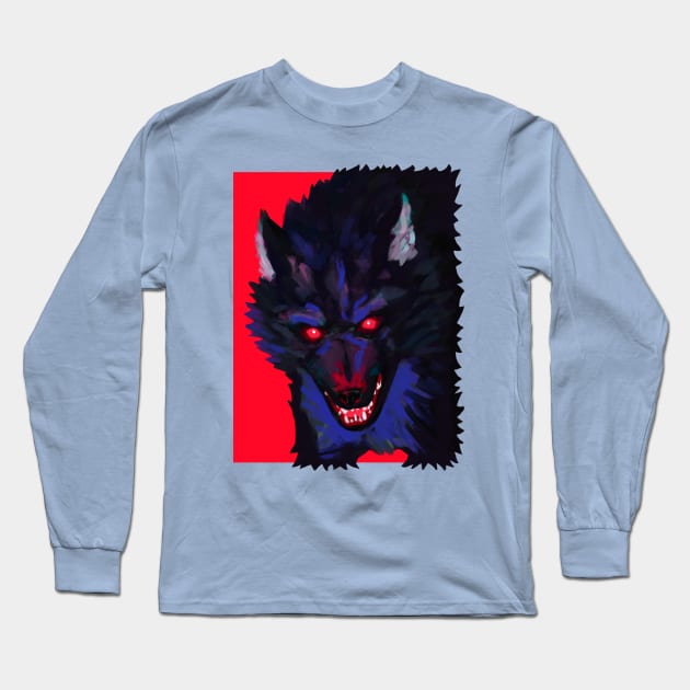 Hunting Under a Blood Moon Long Sleeve T-Shirt by ANKUcrew